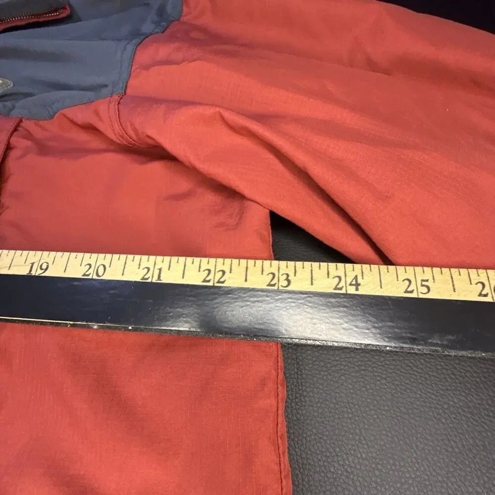 REI Jacket Men's Medium Maroon Full Zip Lined Windbreaker Outdoors Pockets - Picture 7 of 8